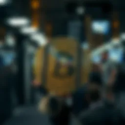 Visual representation of blockchain technology