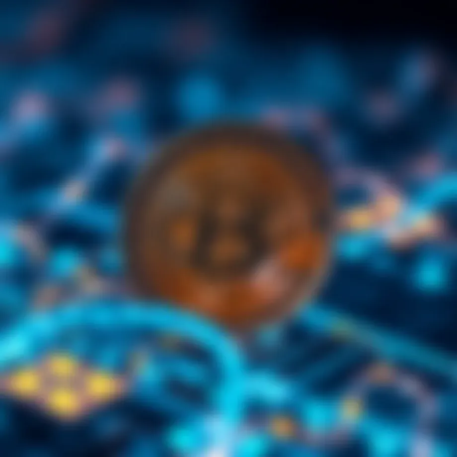 Innovative blockchain technology concept